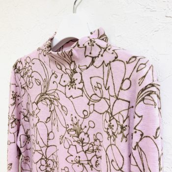 80代90代の方向け明るくオシャレなシニアファッション花柄の日本製ストレッチインナー