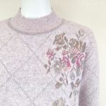 小さいサイズのシニアファッションSサイズ冬ギフトプレゼントにオススメのオシャレな暖かいアンゴラセーター70代80代90代高齢者婦人服